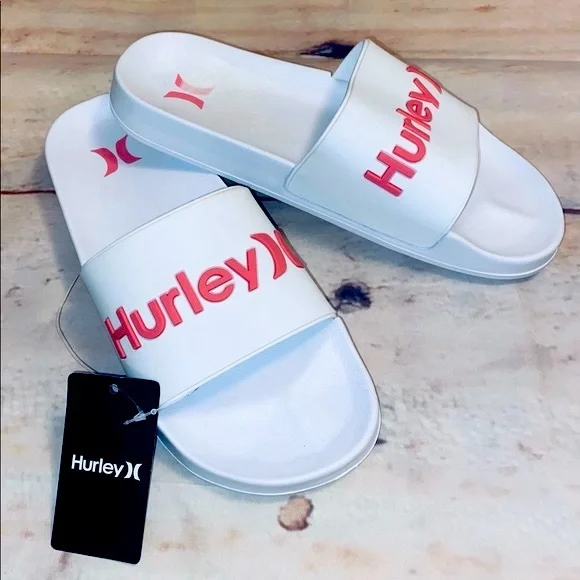 HURLEY Sllip On Sliders Carly sz 7 NWT! - Picture 1 of 9